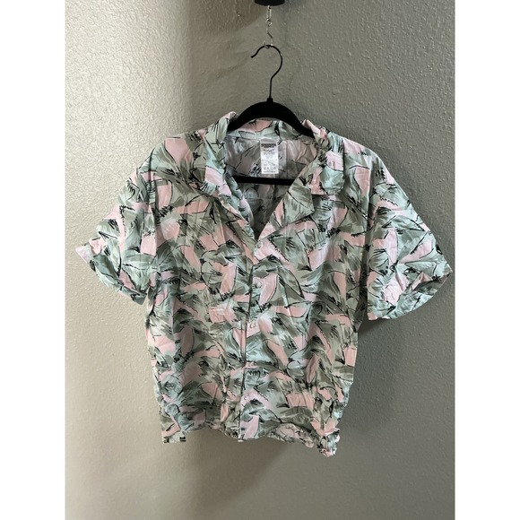 Stranger Things Other - Stranger Things Hopper Shirt Adult XL Pink Green Excellent 80s Cosplay